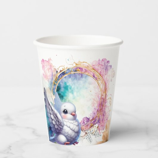 Colourful Dove Pappbecher (Vorderseite)