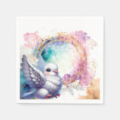 Colourful Dove Serviette (Vorderseite)