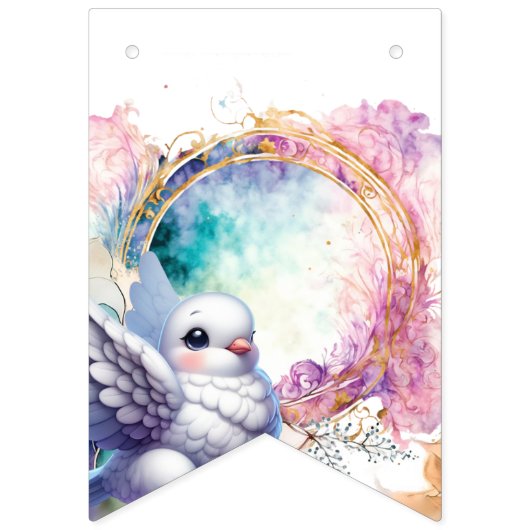 Colourful Dove Wimpelkette (Zweite Fahne)