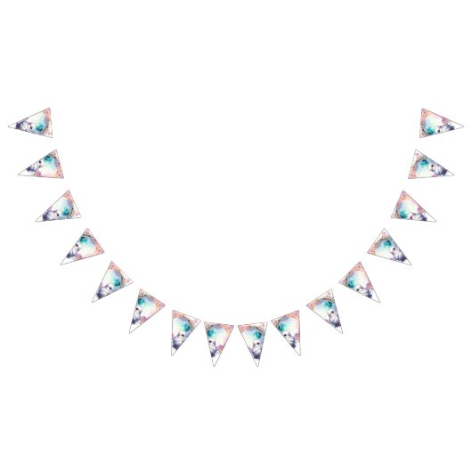 Colourful Dove Wimpelkette (Alle)