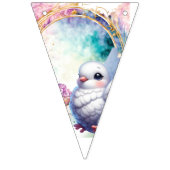 Colourful Dove Wimpelkette (Erste Fahne)