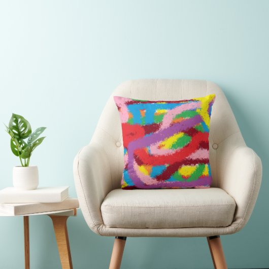 Colourful drawn pillow for Childreen's room Kissen (Stuhl )