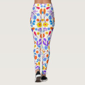 Colourful Exotic Floral Pattern-23146 Leggings (Rückseite)