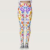 Colourful Exotic Floral Pattern-23146 Leggings (Vorderseite)