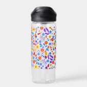 Colourful Exotic Floral Pattern-23146 Trinkflasche (Rückseite)