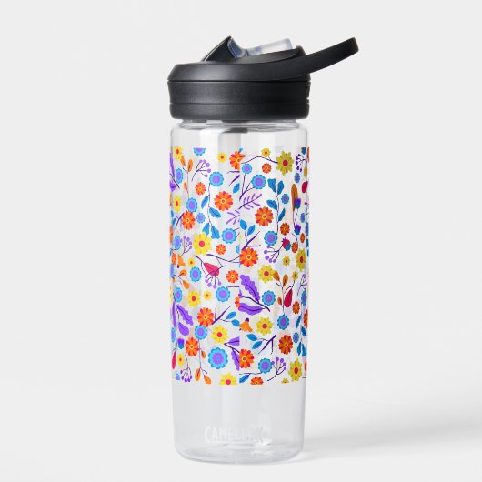 Colourful Exotic Floral Pattern-23146 Trinkflasche (Links)