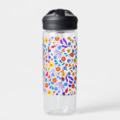 Colourful Exotic Floral Pattern-23146 Trinkflasche (Vorderseite)