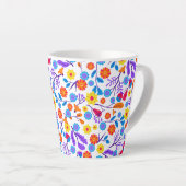Colourful Exotic Floral Pattern-23165 Milchtasse (Rechte Ecke)