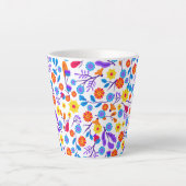 Colourful Exotic Floral Pattern-23165 Milchtasse (Vorderseite)