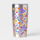 Colourful Exotic Floral Pattern-23165 Thermobecher (Rückseite)