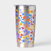 Colourful Exotic Floral Pattern-23165 Thermobecher (Rechts)
