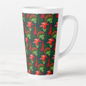 Colourful Exotic Flowers Leaves Pattern-23187 Milchtasse (Rechts)