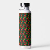 Colourful Exotic Flowers Leaves Pattern-23187 Trinkflasche (Rechts)