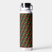 Colourful Exotic Flowers Leaves Pattern-23187 Trinkflasche (Rückseite)