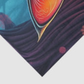 Colourful Fantasy Cat  Seidenpapier (Ausschnitt)