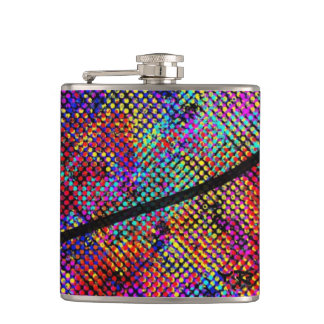 Colourful flask flachmann