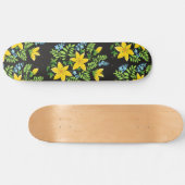 Colourful flowers skateboard (Horizontal)