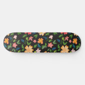 Colourful flowers skateboard (Horizontal)