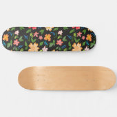 Colourful flowers skateboard (Horizontal)