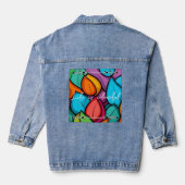 Colourful fun denim jacket jeansjacke (Rückseite)