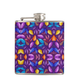 Colourful genetic pattern flachmann