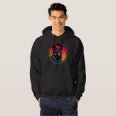 Colourful German Shepherd Dog Dad Mom Graffity Hoodie (Vorne ganz)