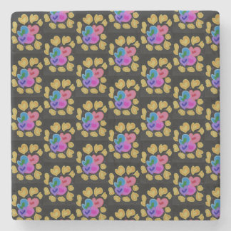Colourful Hearts Design Steinuntersetzer