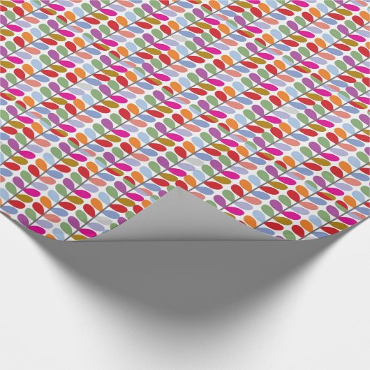 Colourful Leaf Pattern Geschenkpapier (Ecke)
