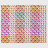 Colourful Leaf Pattern Geschenkpapier (Flach)