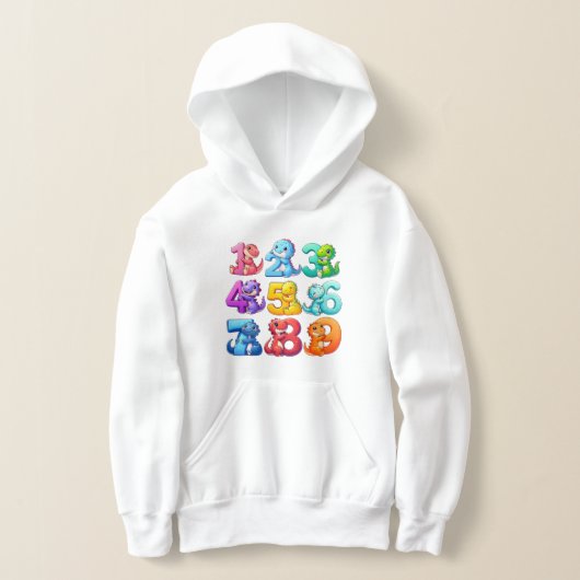 Colourful Numbers Maths Hoodie for Kids (Ablage )