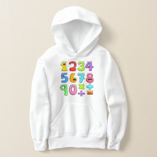Colourful Numbers Maths Hoodie for Kids (Ablage )