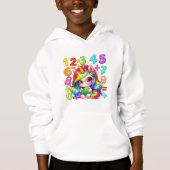 Colourful Numbers Maths Hoodie for Kids and School (Vorderseite)
