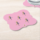 Colourful Parrot Coaster Untersetzer (angewinkelt)