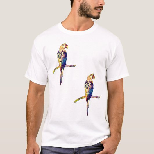 Colourful Parrot Men's T Shirt (Vorderseite)