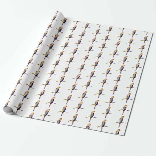 Colourful Parrot Wrapping Paper Geschenkpapier (Ungerollt)