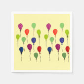 Colourful party balloons serviette (Vorderseite)