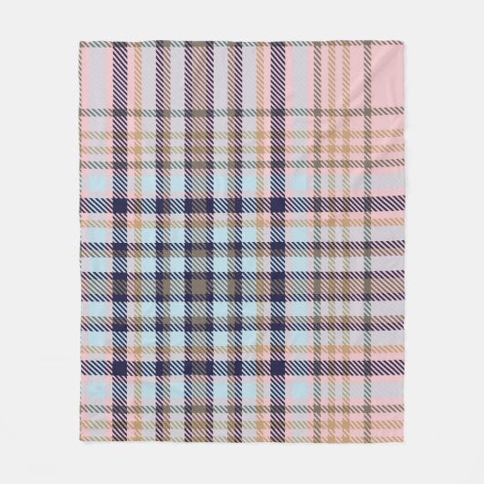 Colourful Plaid textured seamless patternabstract, Fleecedecke (Vorderseite)