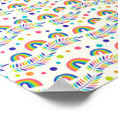 colourful poster design features a vibrant rainbow (Ecke)