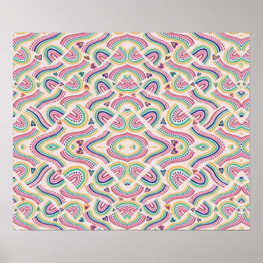 colourful poster design features a vibrant rainbow (Vorne)