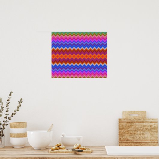 colourful poster design features a vibrant rainbow (Küche)