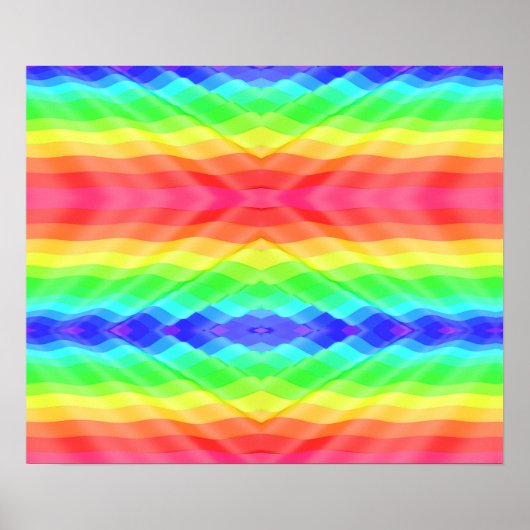 colourful poster design features a vibrant rainbow (Vorne)