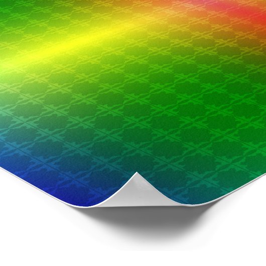 colourful poster design features a vibrant rainbow (Ecke)