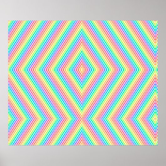 colourful poster design features a vibrant rainbow (Vorne)