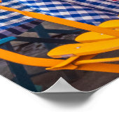 Colourful restaurant tables poster (Ecke)
