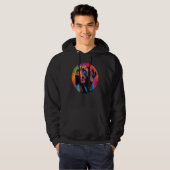 Colourful Rhodesian Ridgeback Dog Dad Mom Graffity Hoodie (Vorne ganz)