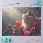 Colourful Romantic Cats Tissue Paper Seidenpapier (Basteln)