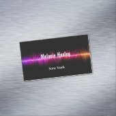 Colourful Sound Waves Magnetische Visitenkarte (Beispiel)