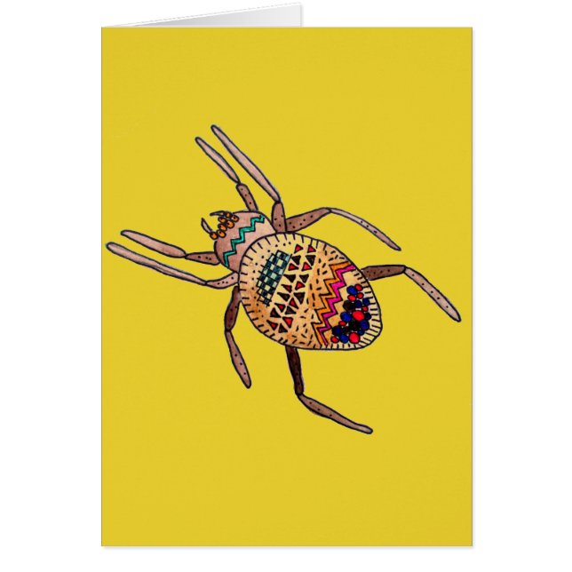 Colourful Spider birthday arachnid art (Vorne)
