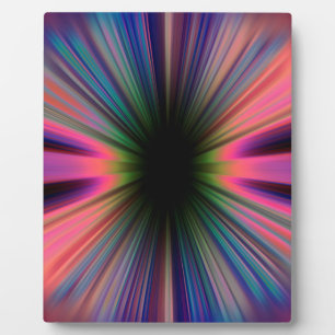 Colourful sunburst rays fotoplatte
