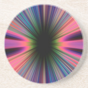 Colourful sunburst rays getränkeuntersetzer